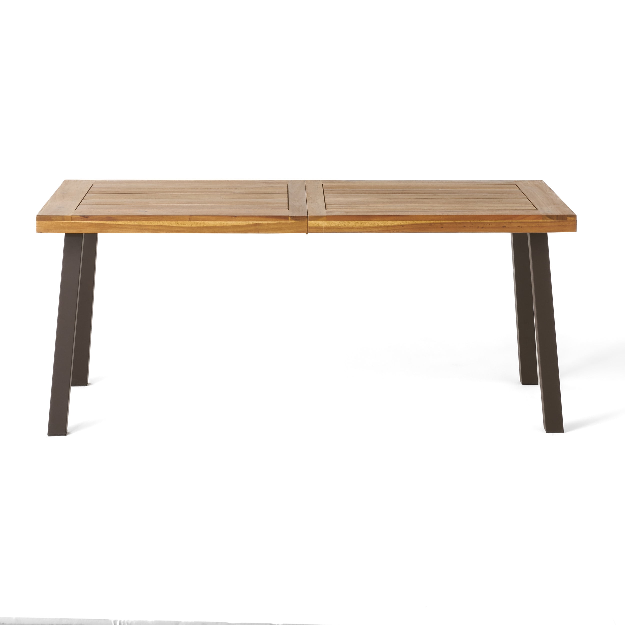 Noble House Gabrielle Natural Stained Acacia Wood Kitchen and Dining Table for Dining Room