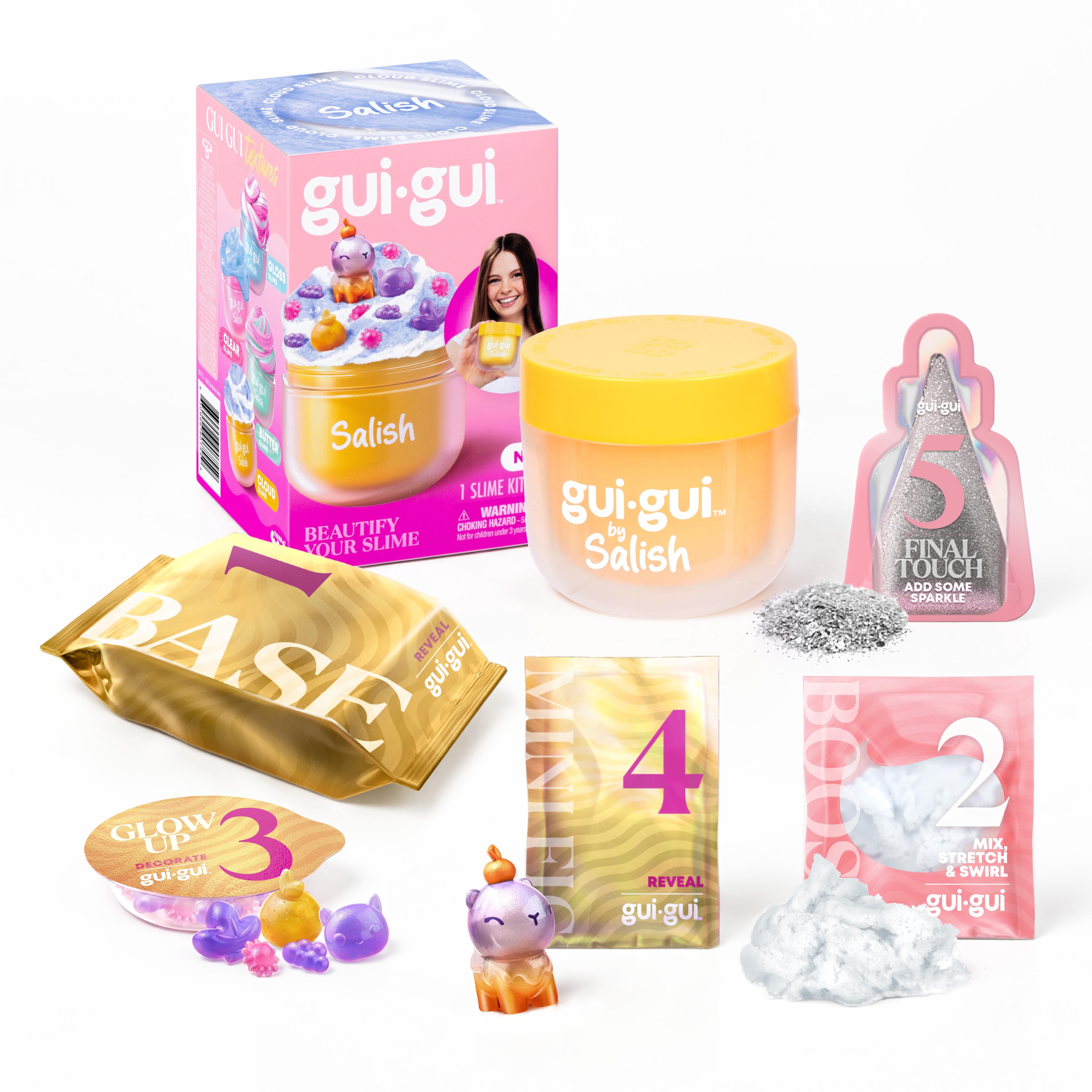 Gui Gui By Salish,  Create The Most Beautiful Slime Based Around All The Things Salish Loves, 4 to Collect, Ages 6+