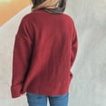 thumbnail image 5 of DailyTrove Women's Knit Cardigan, Long Sleeve, Casual Lounge & Brunch Wear, Soft Cotton Blend, Relaxed Fit, Plus Size Friendly, 5 of 5
