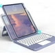 thumbnail image 2 of Funda Magnética para iPad 9ª 8ª 7ª Generación Air 3ª Gen Pro 10.5" Funda con Teclado Vertical con Panel Táctil Teclado de Color Lindo Cubierta Trasera Transparente Desmontable con Soporte para Lápiz, 2 of 8