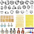 thumbnail image 1 of Polymer Clay Cutter for Earring Making, for Polymer Clay Tool Set for DIY Sculpting Clay Earrings Circular Cutter, 1 of 5
