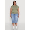thumbnail image 3 of Women's Plus Size Side Ruched Tee, 3 of 5