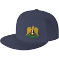 thumbnail image 2 of Coat of Arms of Syria Hat Fashion Trucker Hat Flat Brim Baseball Caps, 2 of 9