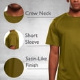 thumbnail image 2 of Mens Active T-Shirt - Quick-Dry Athletic Workout Training Stretch Crew Neck Short Sleeve Top 5 Pack Small, Assorted 4, 2 of 6