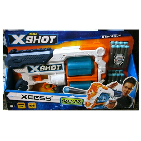 UPC: 0193052021403 | ZURU X-Shot 36436 Excel Xcess Foam Blaster (16 Darts)