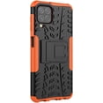 thumbnail image 6 of Case for Samsung Galaxy A22 4G (Not 5G), Tyre Pattern Design Hybrid TPU+PC Material Double Layer Protection Shockproof Cover with Kickstand Phone Case for Samsung Galaxy A22 4G XC Orange, 6 of 14