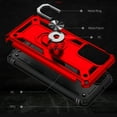 thumbnail image 7 of Compatible with Samsung Galaxy A03S Case Built-in 360 Ring Holder Kickstand, Extreme Protection Military Armor Magnetic Car Dual Layer Protective Heavy Duty Phone Cover,Red, 7 of 7