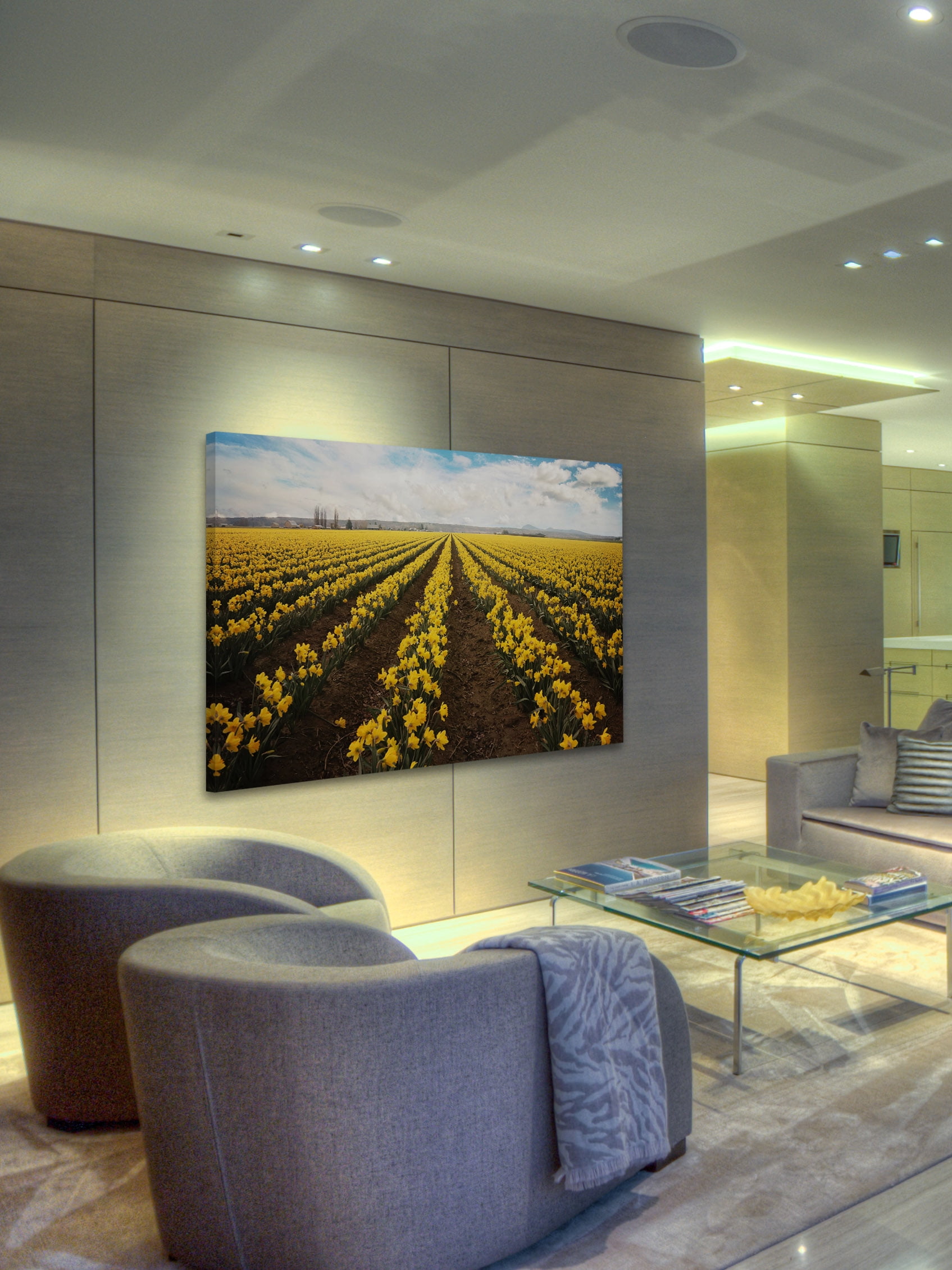 "Daffodils Forever" Painting Print on Wrapped Canvas