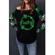 thumbnail image 3 of ABPHQTO Top negro con bloques de color y estampado gráfico de camión calabaza Happy Fall Yall para mujer, 3 of 5