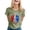 Army Green, variant on Women's July 4th T-Shirt, USA 250th Anniversary, American Flag Letter Print Short Sleeve Tee, USA Independence Day Round Neck Top, Casual Summer Patriotic Shirt, S-3X