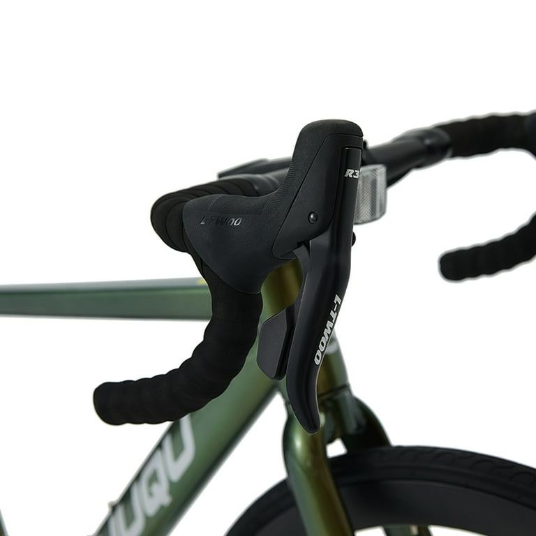 ZUUQU Phaedra 700C Road Bike for Men, 47/50cm Aluminum Frame,16-Speed Road bicycle with Disc Brakes ,Swiss paint, Green