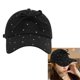 thumbnail image 2 of Round Dot Pattern Baseball Caps with Cute Bowknot Adjustable Cotton Hat Fashion Accessory Present for Women and Girls White, 2 of 4