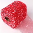 thumbnail image 1 of Nvzi flowers, gifts, gift box decorations, gifts, fresh flowers, snow dot gauze mesh packaging mesh, (15 * 1500cm, red), 1 of 5