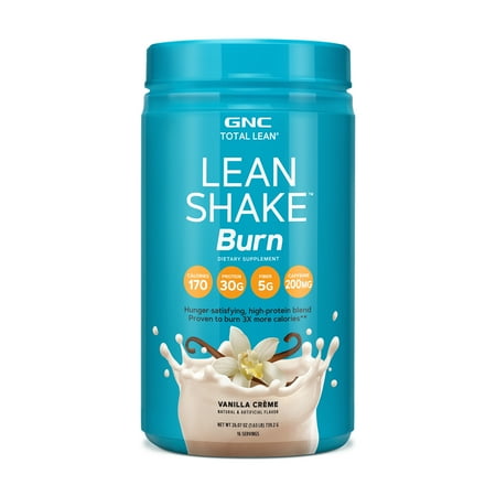 Gnc Total Lean Lean Shake Burn Protein Powder Vanilla Creme 16