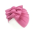thumbnail image 2 of Otqutp Casual Caps for Children Children's Flower Hats Soft Hats Girl Baby Boy Turban Cap Bowknot Hats for 6M to 3Years, 2 of 3