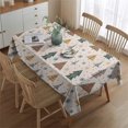 thumbnail image 2 of Multicolor Christmas Tree Pattern Rectangle Tablecloth 60"x84",Waterproof Polyester Rectangle Table Cloth, Wipeable Spillproof Polyester Tablecloth for Dining, Camping, Indoor and Outdoor, 2 of 5