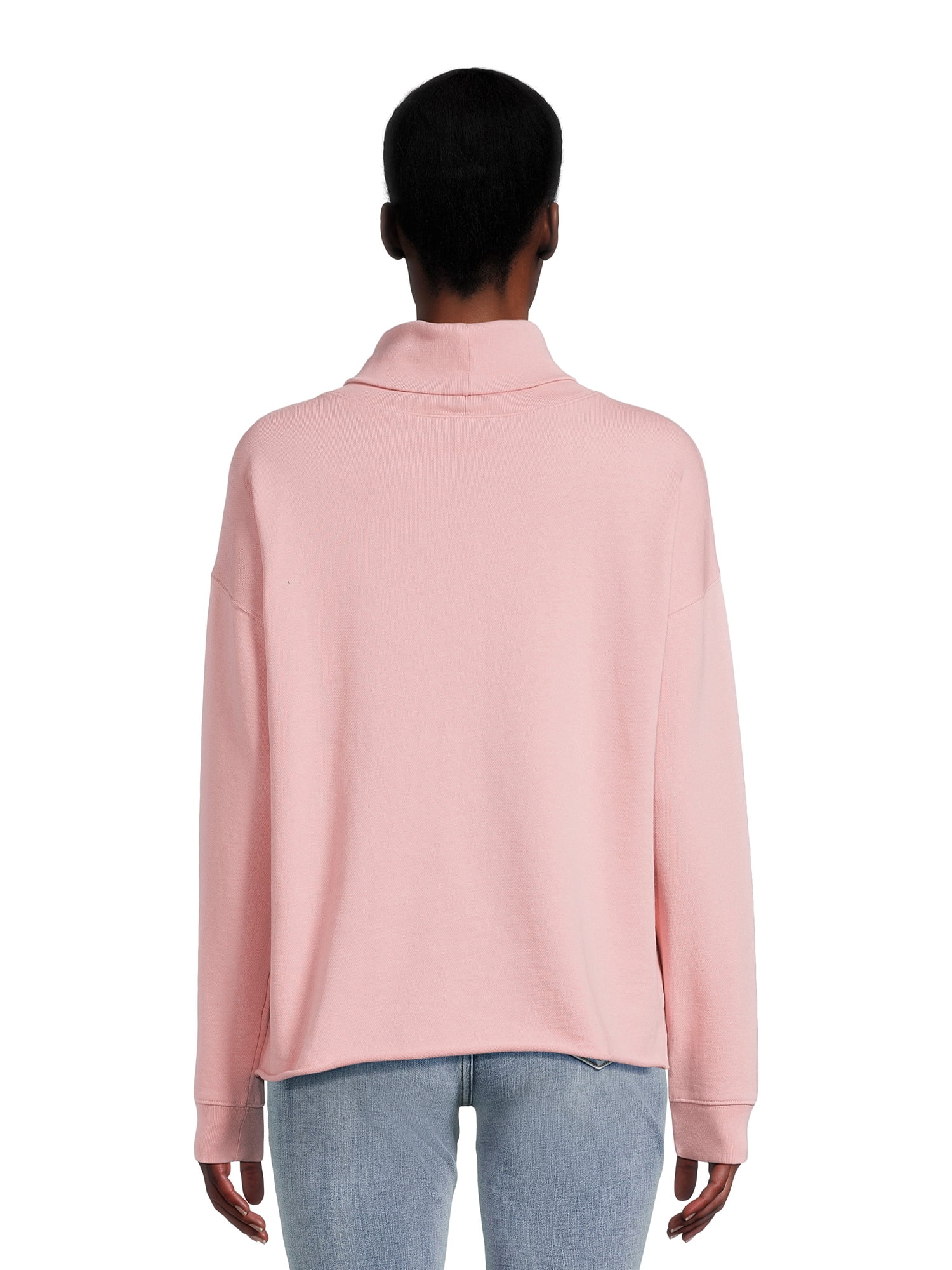 Time and Tru Women's Turtleneck Sweatshirt, Sizes XS-3XL