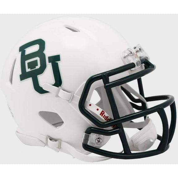 Riddell Baylor White Metallic Revolution Speed Mini Football Helmet