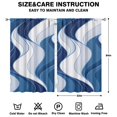 thumbnail image 2 of Marble Modern Geometric Flowers Abstract Curtains-Blackout Curtains Bedroom Decor Living Room Darkening Grommet Window Drapes 2 Panels Set 52"x 84", 2 of 2