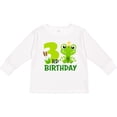 thumbnail image 3 of Inktastic 3rd Birthday Prince Frog Boys Long Sleeve Toddler T-Shirt, 3 of 5