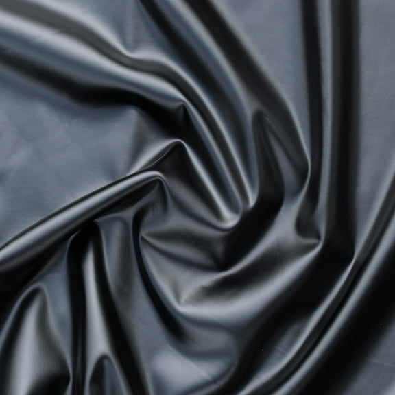 Black Smooth Shine Spandex fabric for fashion and upholstery