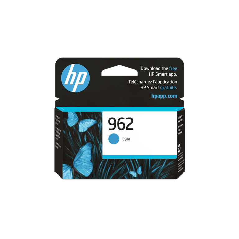 HP 962 High Yield Cyan Ink Cartridge (3HZ96AN), Up to 700 Page