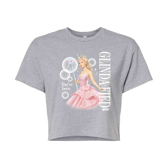 Wicked - Glinda You've Been Glindafied - Juniors Cropped Graphic T-Shirt
