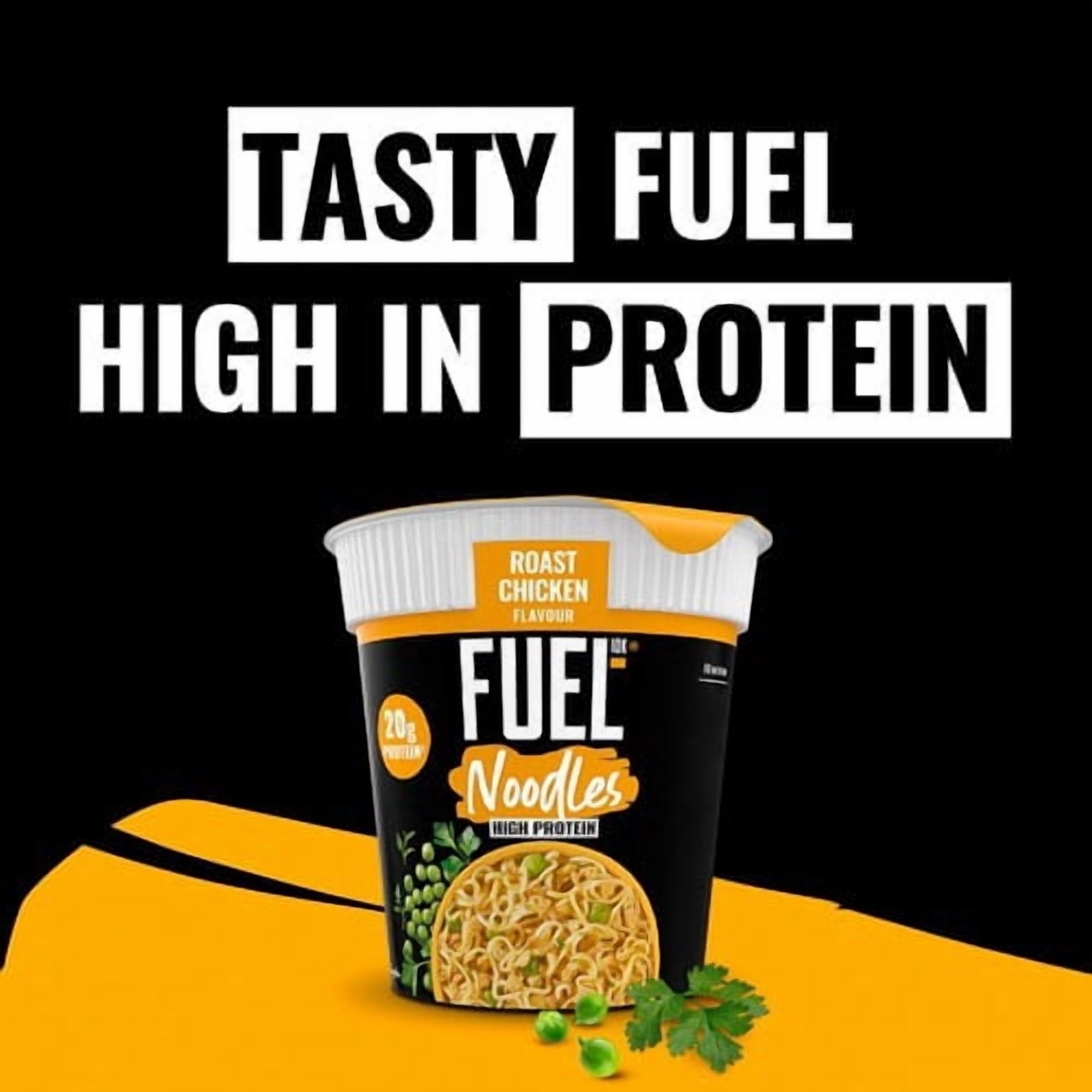FUEL10K High Protein Sweet Chilli Instant Noodles Snack Pot 87g, British Import (Pack of 3)