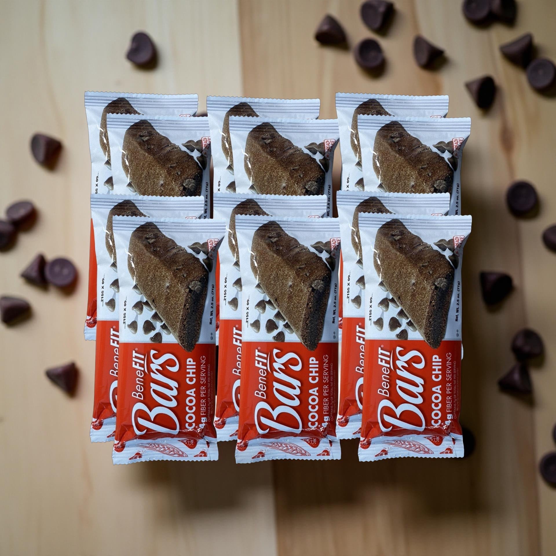 Cocoa Chip BeneFit Bars by Readi-Bake   2.5 Ounce | Value Pack of 12