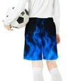 thumbnail image 5 of Cethrio Boys Shorts with Pockets, Running Drawstring Casual Summer Shorts Blue Size 13-14 T, 5 of 6