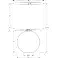 thumbnail image 3 of Monarch Specialties I 9632 Lampe de Table Lumineuse, Abat-Jour Crème, Céramique Crème, Contemporain, 3 of 7