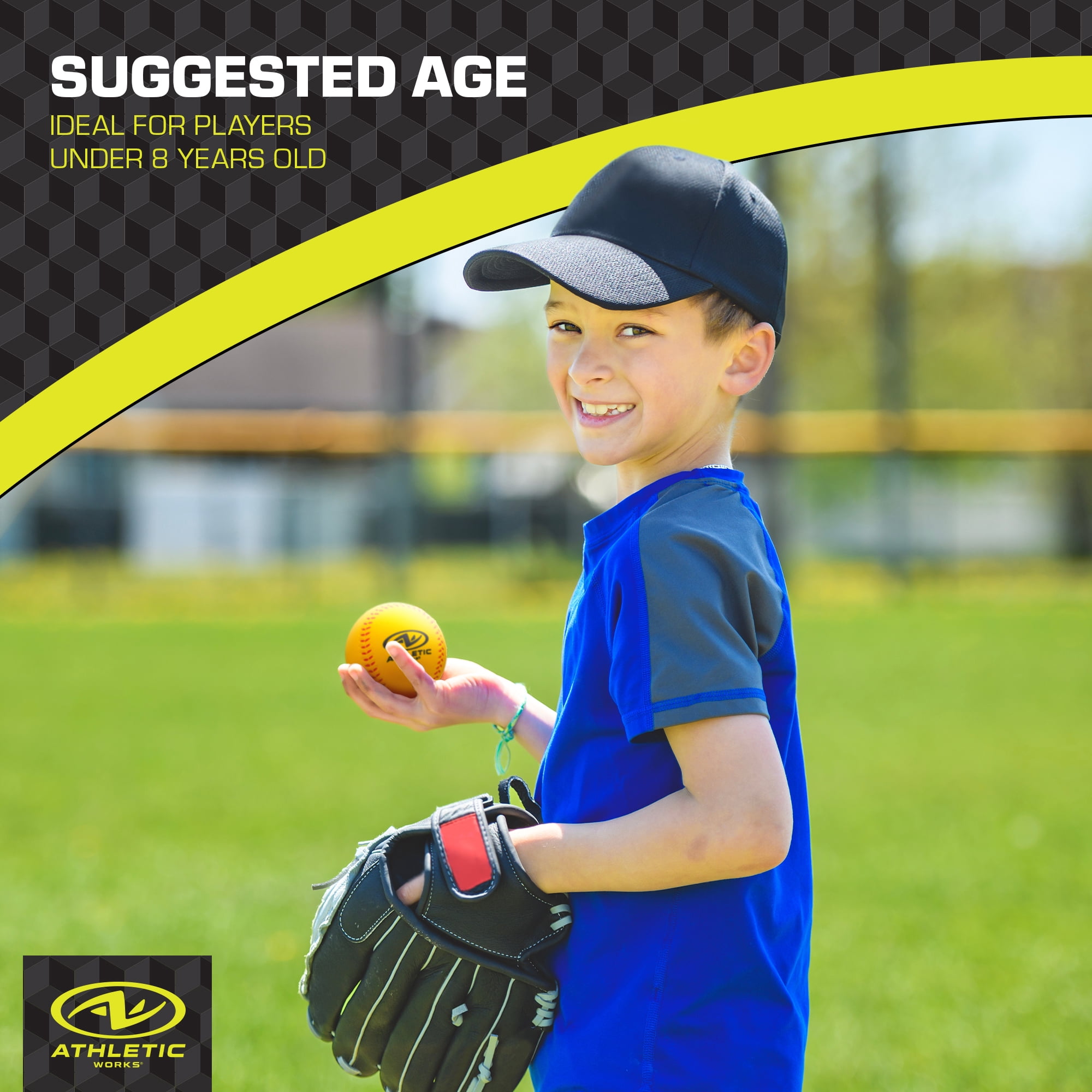 Athletic Works Foam Baseball - Safe and Soft Practice for Kids and Beginners