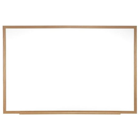 Ghent 36.5 x 60.5 Wood Frame Non-Magnetic Whiteboard