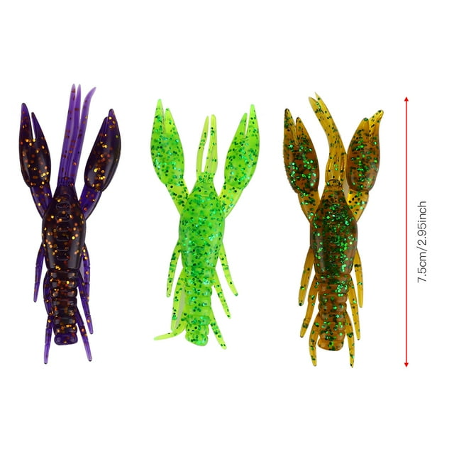 7,5 cm 5,5 g Cabos de Pesca de Cangrejos de Río, Señuelos de Pesca Artificial, Para El Amante de la Pesca Atrayendo Peces Al Aire Libre Amante de la Pesca de Pescación.