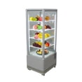 thumbnail image 1 of Commercial Glass Refrigerated Cake Display Case Beverage Cake Refrigerated Showcase with Automatic Defrost 110V, 1 of 11