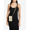 thumbnail image 5 of Michael Kors Women's Carmen Small Logo Smartphone Crossbody Bag, Pale Gold, 5 of 8