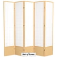 thumbnail image 7 of Red Lantern 7 ft. Tall Window Pane Shoji Screen - Natural - 5 Panels, 7 of 7