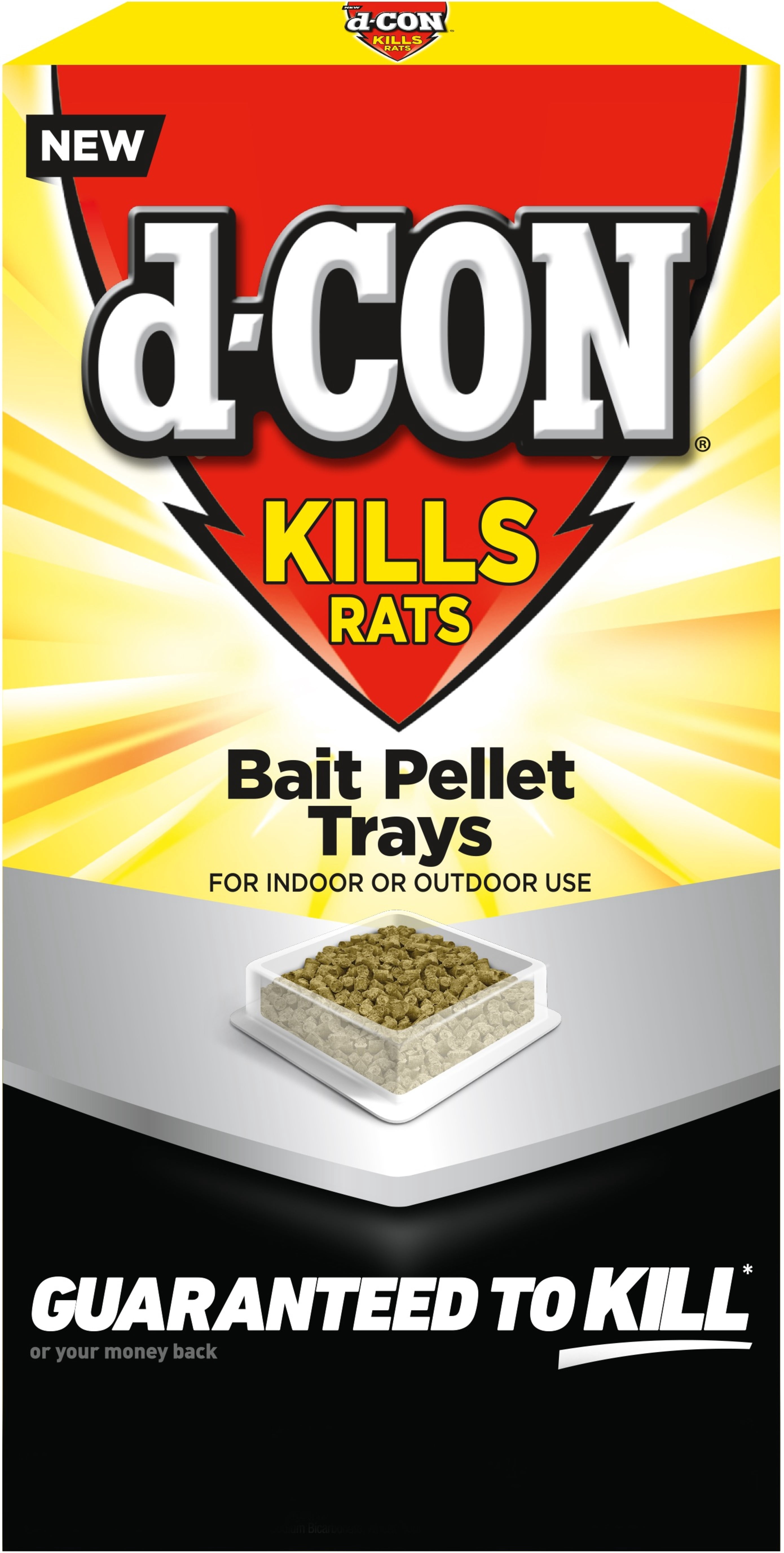 (2 pack) d-CON Rat Bait Pellet Trays, 2 Count