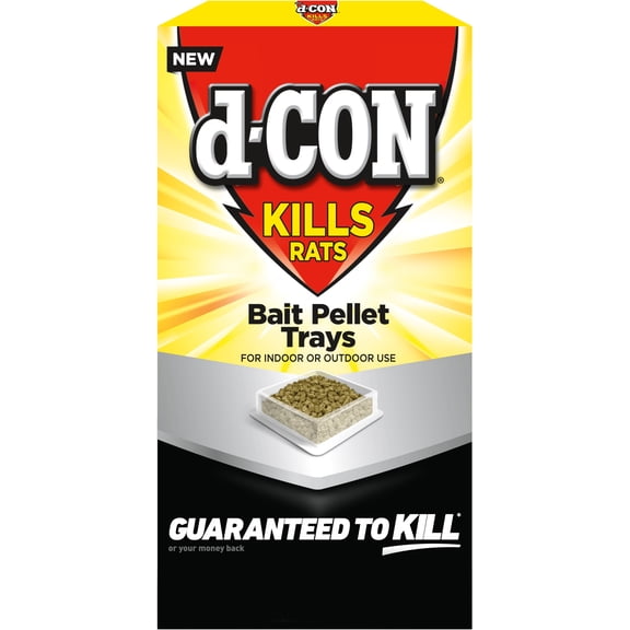 d-CON Rat Bait Pellet Trays, 2 Count