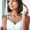 thumbnail image 4 of Everly Women's Sterling Silver 5.5mm Double Curb Link Chain Necklace & Bracelet Set - 18 in + 7.5 in, 4 of 10