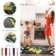 thumbnail image 6 of Lemon Kitchen Rugs, Kitchen Mats for Floor, Lemon Black White Buffalo Plaid Kitchen Rug, Kitchen Organization Non-Slip Kitchen Mat, Anti-Fatigue Mat Kitchen Floor Mats, Lemon Kitchen Decor Runner Rug, 6 of 6