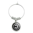 thumbnail image 1 of Copyleft Copy Left Copyright Funny Wine Glass Charm Drink Marker, 1 of 3