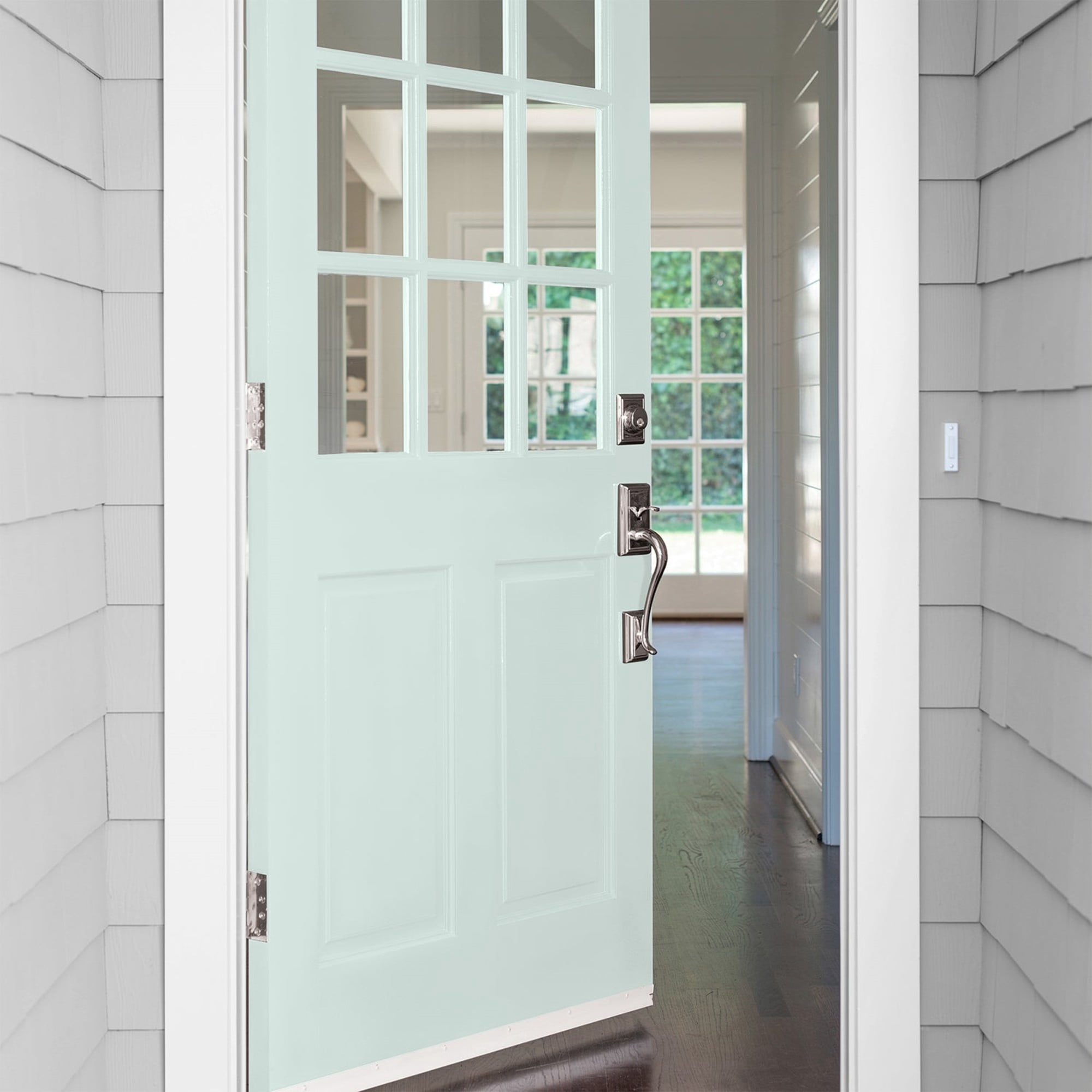 Glidden High Endurance Plus Morning Breeze Semi Gloss Exterior Paint and Primer, 1 Quart