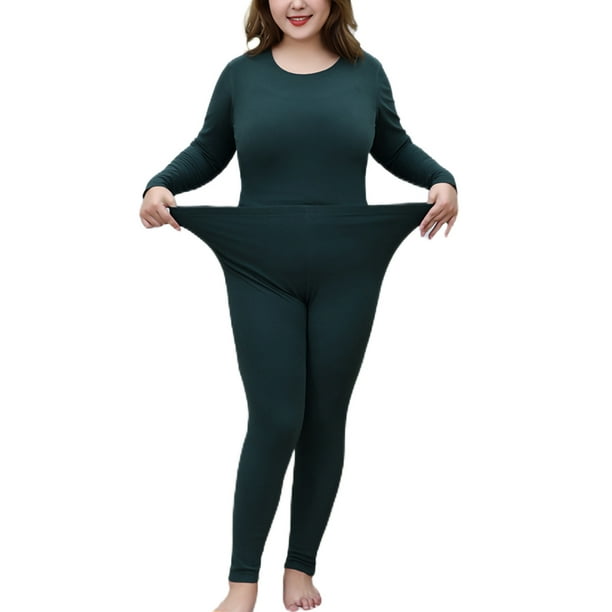 Thermal Underwear Set for Women Soft Cozy Long Johns Winter Warm Base Layer  Top & Bottom for Cold Weather