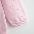 thumbnail image 7 of Odeerbi Kids Girls Cotton Knit Cardigan Spring Fall Embroidery Lightweight Sweater Thin Top Line Knitted Cardigan New Children's Baby Clothing Pink, 7 of 7