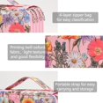 thumbnail image 3 of GHSDFBB Trousse en Tissu Sergé avec Fermeture Éclair, Fleur Rose, 200 Unités, 3 of 6