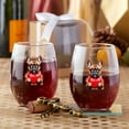 thumbnail image 3 of Happy Valentine's Day French Bulldog Brings Love Heart 15oz Stemless Wine Glass Mug Dog Lover Gifts Wine Glasses Cup - 02028, 3 of 5