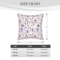 thumbnail image 4 of Haiem Lavender Flowers Print Velvet Soft Solid Decorative Square Throw Pillow Covers Set with Elegant Piping Christmas Cushion Case for Sofa Bedroom Car-16"x16", 4 of 8