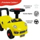 thumbnail image 3 of Montable para Niños THE BABY SHOP Correpasillos 48 cm con Respaldo Amarillo, 3 of 6