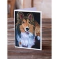 thumbnail image 2 of Sheltie Stand Off Greeting Cards and Envelopes Pack of 8, 2 of 2